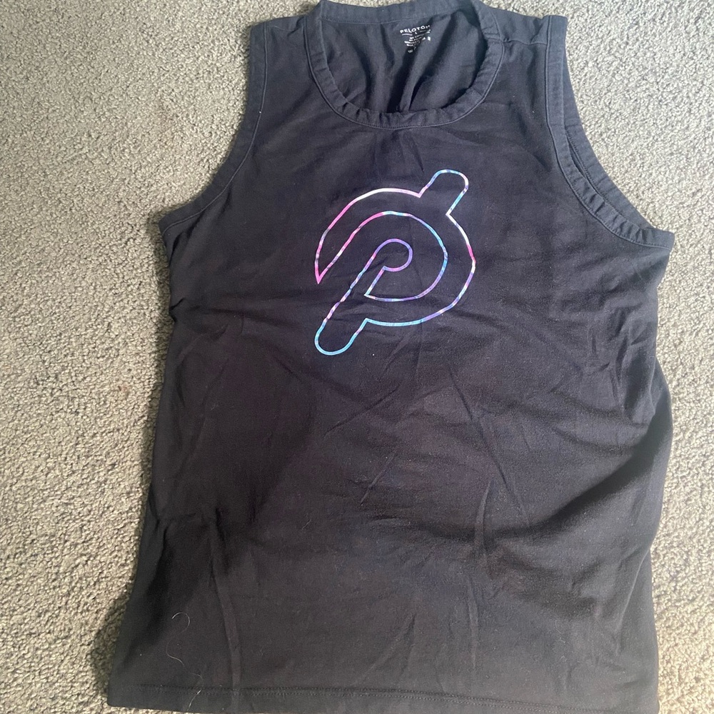 Peloton Black Cotton-Blend tank Top